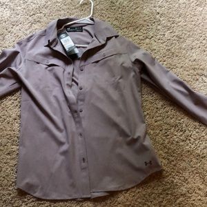 Under armour button up shirt